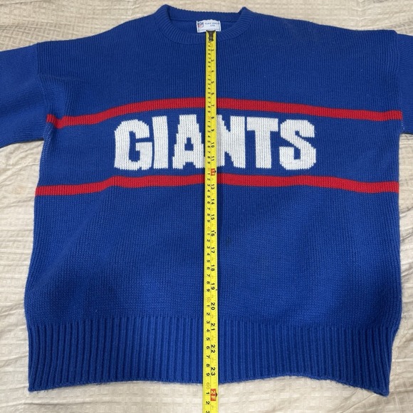 Vintage Cliff Engle New York Giants Sweater NFL Blue Mens Size XL Made In USA - Picture 6 of 8